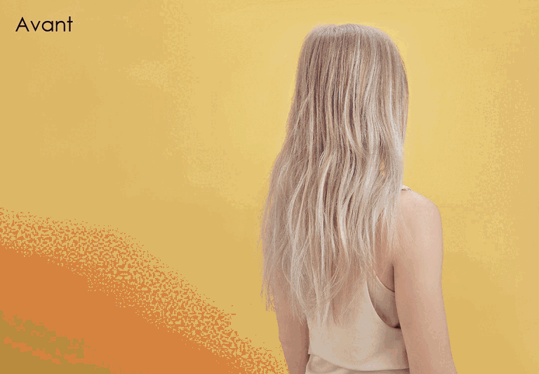 Avant / apr&egrave;s utilisation de RTWO par Schwarzkopf Professional sur diff&eacute;rentes textures de cheveux